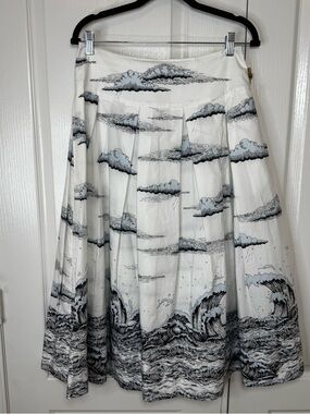 Antonio Marras Jupe Cloud Print A-Line Skirt